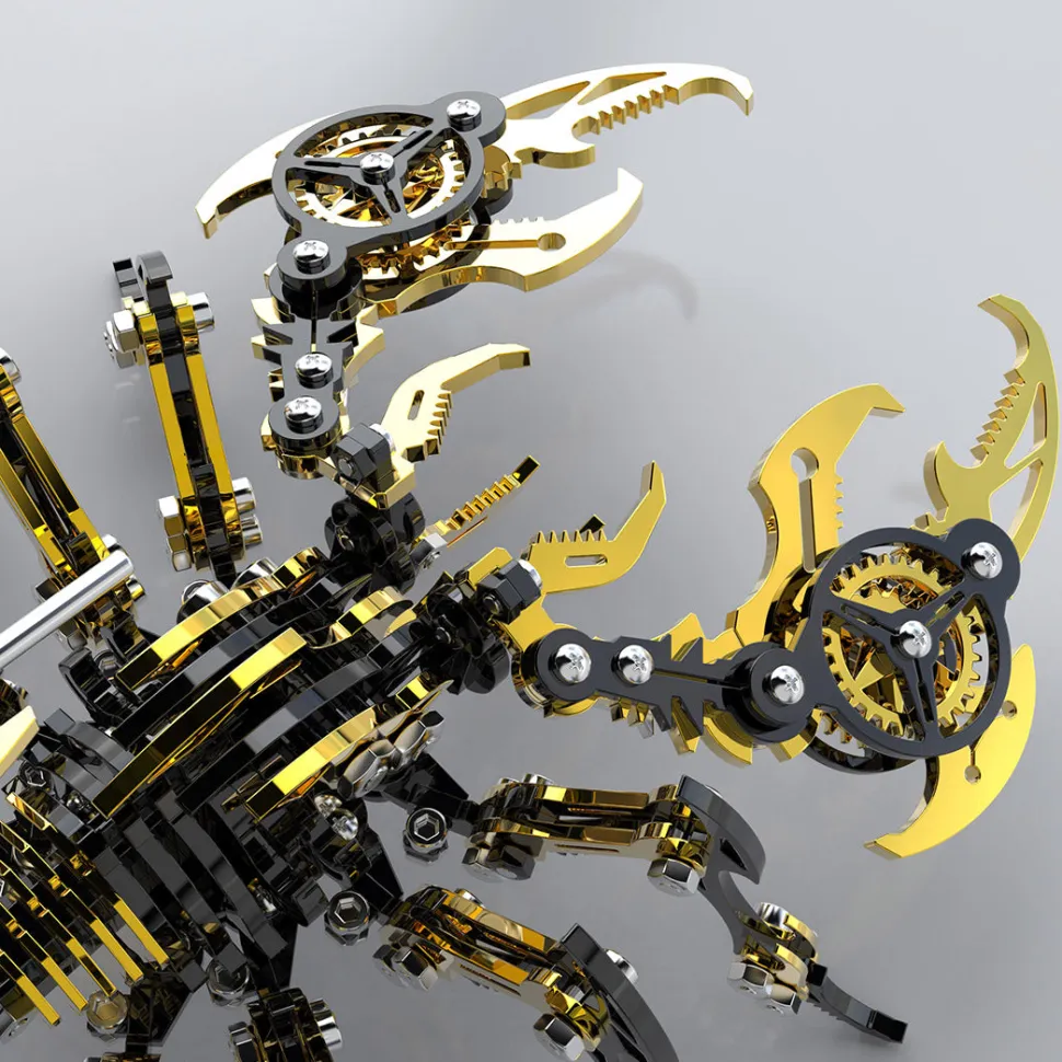 3D DIY Mechanical Punk Scorpion Animal Metal Puzzle Model Assembly Toy Creative Ornament