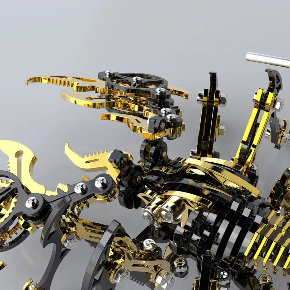 3D DIY Mechanical Punk Scorpion Animal Metal Puzzle Model Assembly Toy Creative Ornament