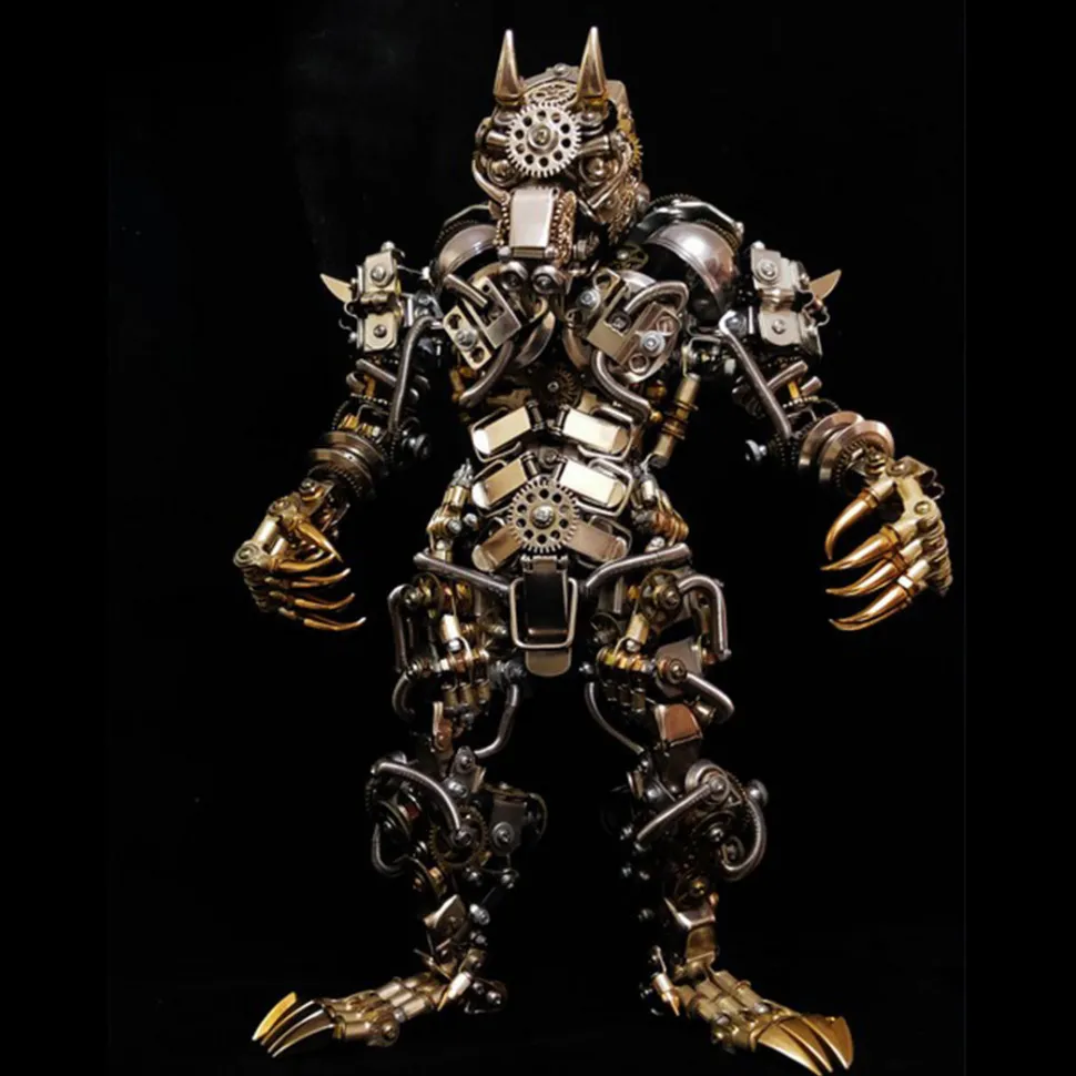 3D DIY Metal Assembly Werewolf Model Hyperrealistic Toy Set