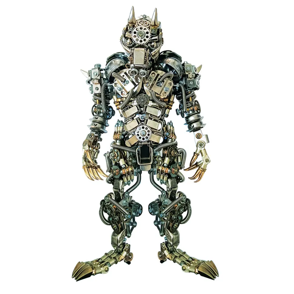 3D DIY Metal Assembly Werewolf Model Hyperrealistic Toy Set