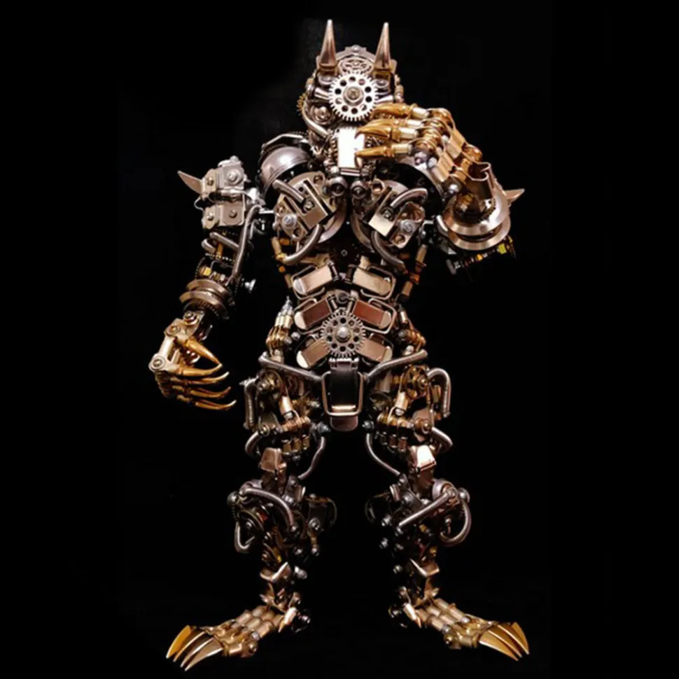 3D DIY Metal Assembly Werewolf Model Hyperrealistic Toy Set