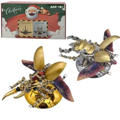 3D DIY Steampunk Christmas Insects Metal Assembly Model Kits Creative Ornament