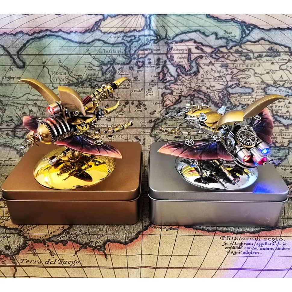 3D DIY Steampunk Christmas Insects Metal Assembly Model Kits Creative Ornament