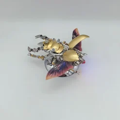 3D DIY Steampunk Giraffe Stag Beetle Insects Metal Assembly Model Kits Creative Ornament