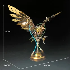 3D DIY Steampunk Metal Mechanical Eagle Model Kit, Creative Trendy Display - 650PCS