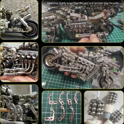 Desperate Pursuit Motorcycle 3D DIY Metal Assembly Model Creative Ornament