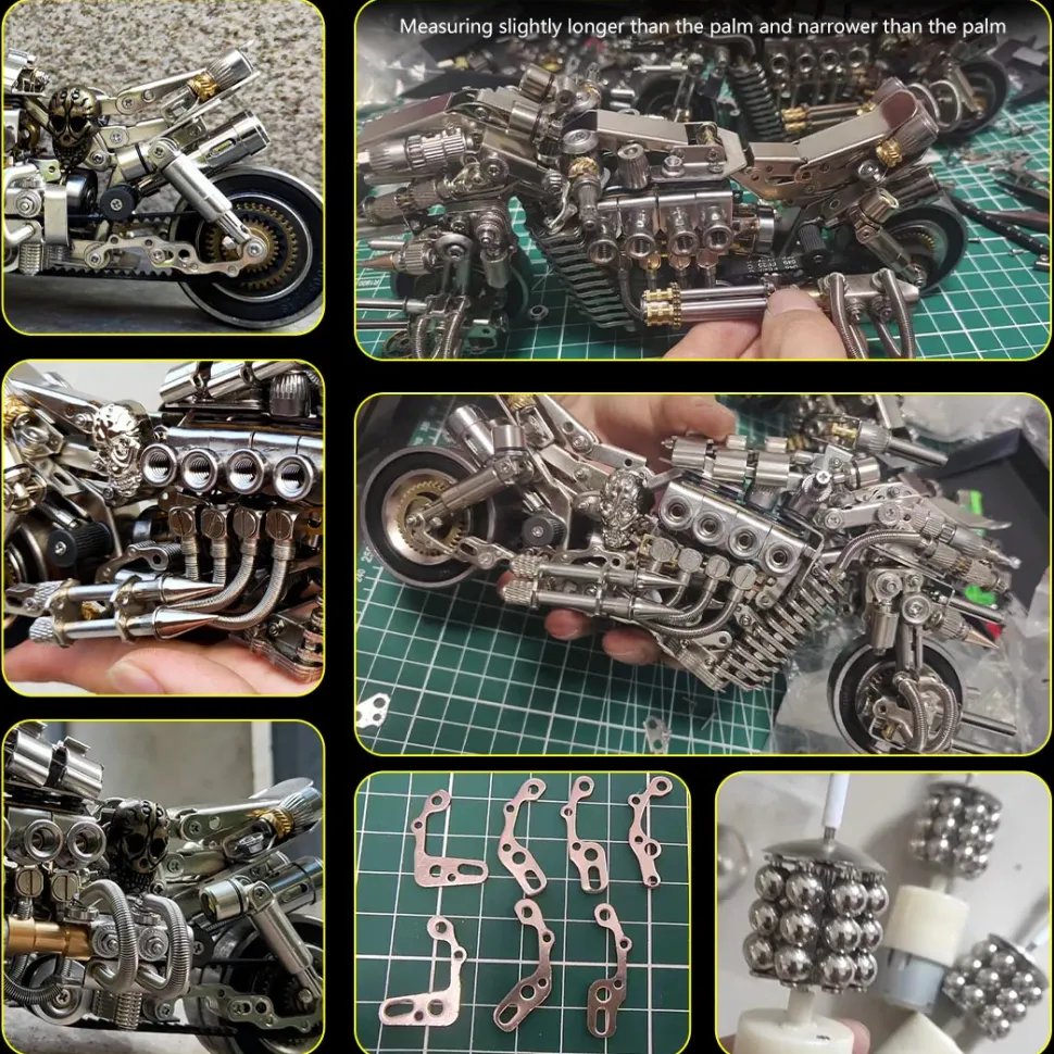 Desperate Pursuit Motorcycle 3D DIY Metal Assembly Model Creative Ornament