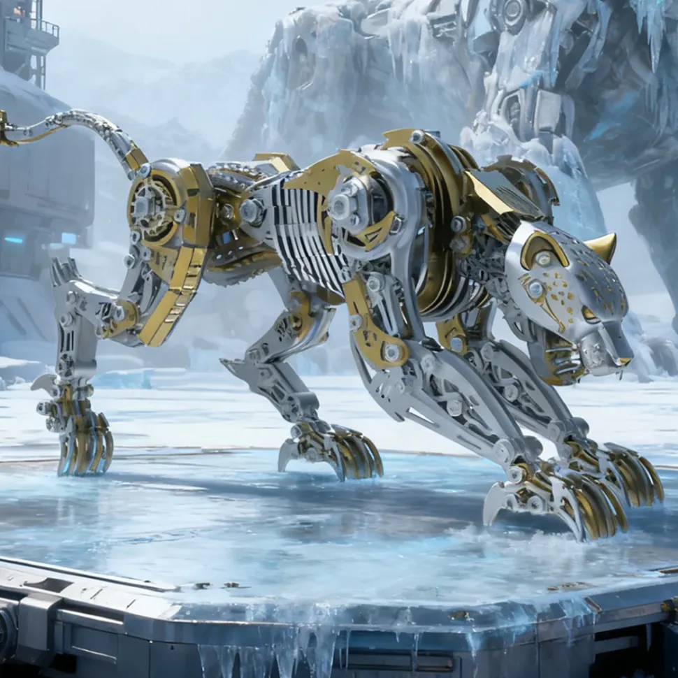 3D Full-Metal Mechanical Leopard Model Kit