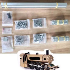 DIY Metal Rail Track Accessory for TECHING Steam Train Assembly Engine
