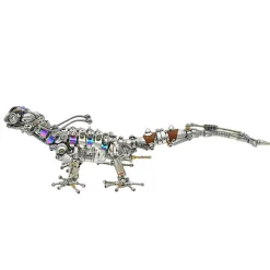 DIY Steampunk Chameleon Lizard Mechanical 3D Metal Model Kit 1000PCS Difficult Puzzle
