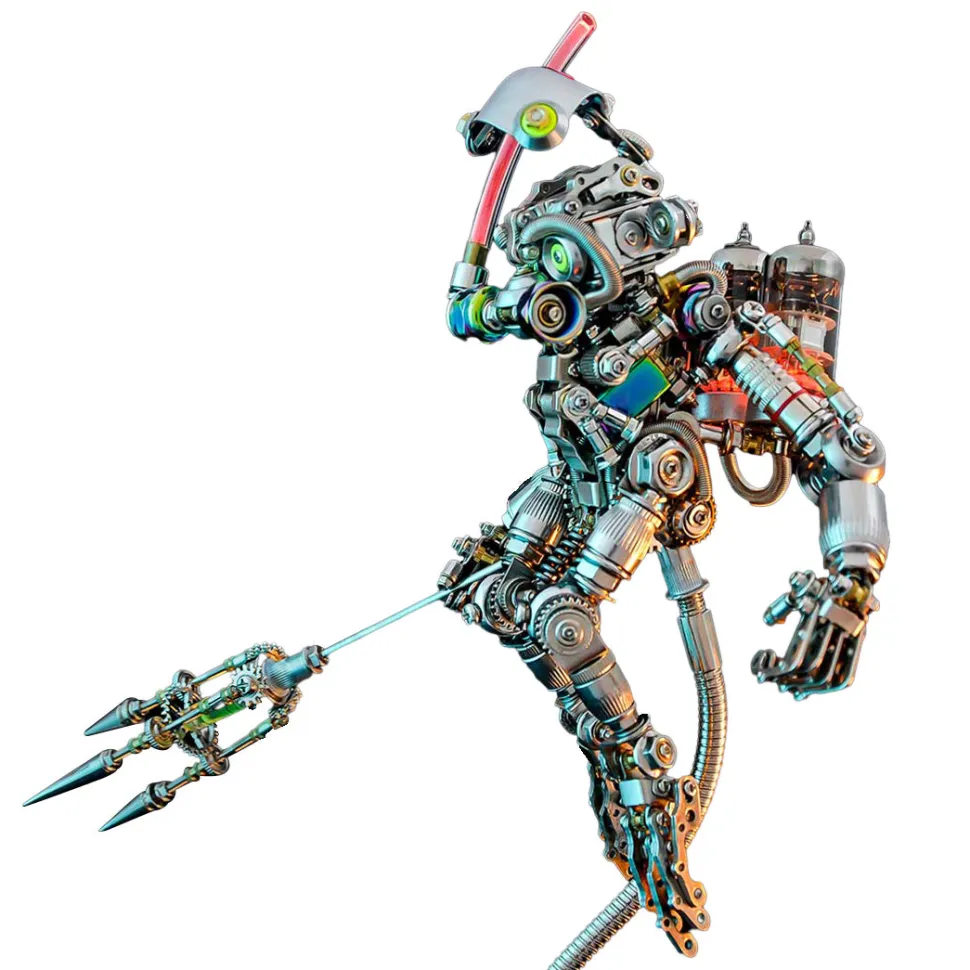 3D Mechanical Diver Ape DIY Metal Assembly Model Colorful Creative Ornament -700+PCS