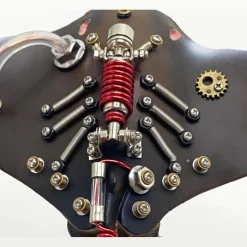3D Mechanical Manta Ray Metal Model Kit, DIY Steampunk Assembly Puzzle with LED Light, Desktop Display Decor (200+PCS)