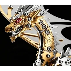 3D Mechanical Pterosaur Metal DIY Model Kit, Stainless Steel Assembly Sculpture for Display and Collection (313+PCS)