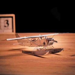 3D Metal Aircraft Model Kit, Collectible Desktop Display for Aviation Lovers-81PCS