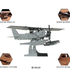 3D Metal Aircraft Model Kit, Collectible Desktop Display for Aviation Lovers-81PCS