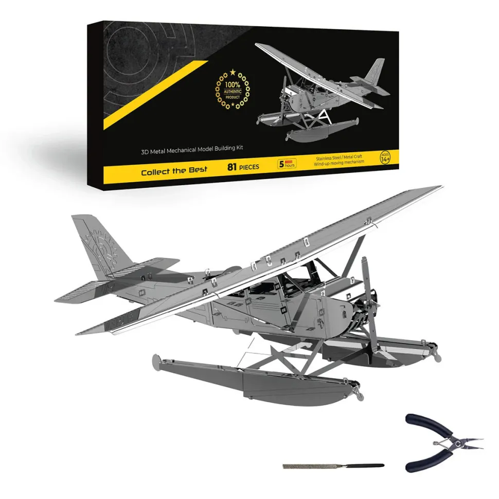 3D Metal Aircraft Model Kit, Collectible Desktop Display for Aviation Lovers-81PCS