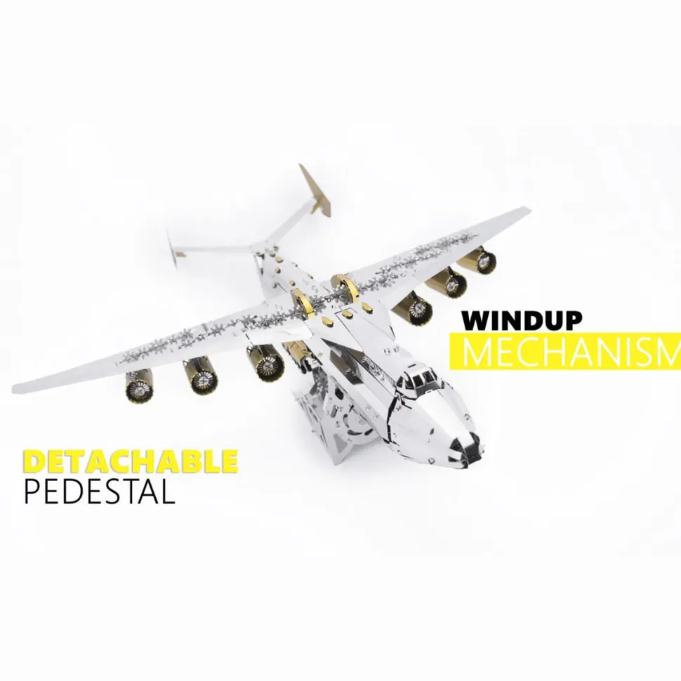 3D Metal AN-225 MRIYA Aircraft Model Kit, Collectible Desktop Display for Aviation Lovers-267PCS