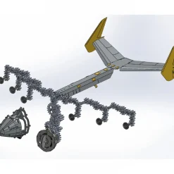 3D Metal AN-225 MRIYA Aircraft Model Kit, Collectible Desktop Display for Aviation Lovers-267PCS