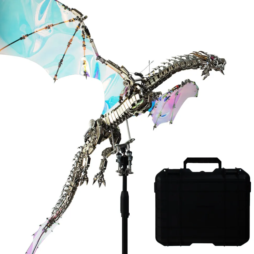 3D Metal Bloodthirsty Aurora Dragon Assembly Model Kit