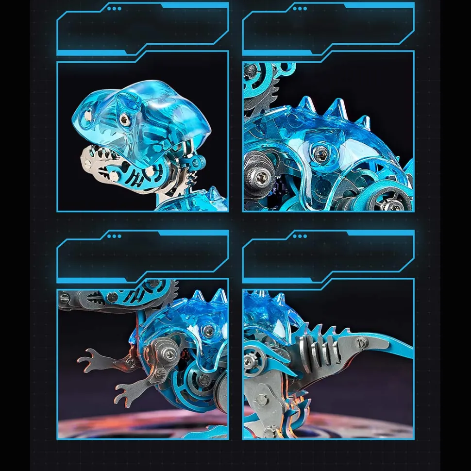 3D Metal DIY Mechanical Cute Dinosaur Model Kits Gift for Kids