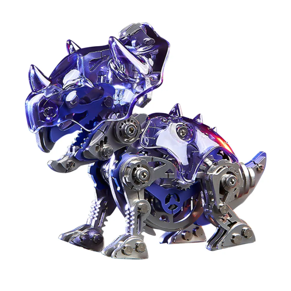 3D Metal DIY Mechanical Cute Dinosaur Model Kits Gift for Kids