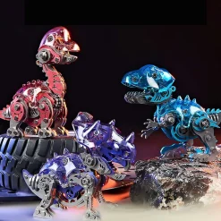 3D Metal DIY Mechanical Cute Dinosaur Model Kits Gift for Kids