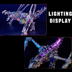 3D Metal Intelligential Dragon Model DIY Assembly Model-1390+PCS