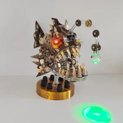 3D Metal Lantern Fish DIY Steampunk Assembly Anglefish Model Colorful Lamp Creative Trendy Toy -700PCS