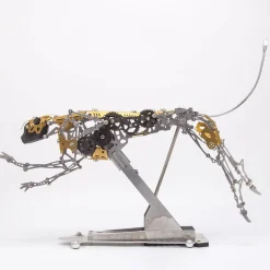 3D Metal Mechanical Burning Leopard Assembly Model Kit