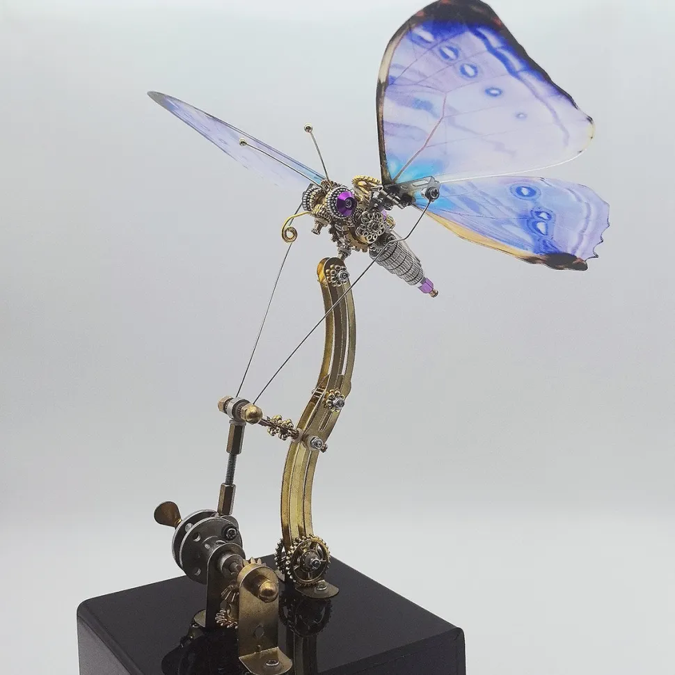 3D Metal Mechanical Butterfly Music Box Model Kit