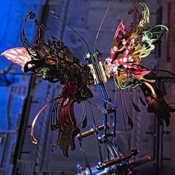 3D Metal Mechanical Butterfly Assembly Model Kit with Mechanical Transmission