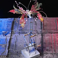 3D Metal Mechanical Butterfly Assembly Model Kit with Mechanical Transmission