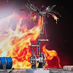 3D Metal Mechanical Butterfly Assembly Model Kit with Mechanical Transmission