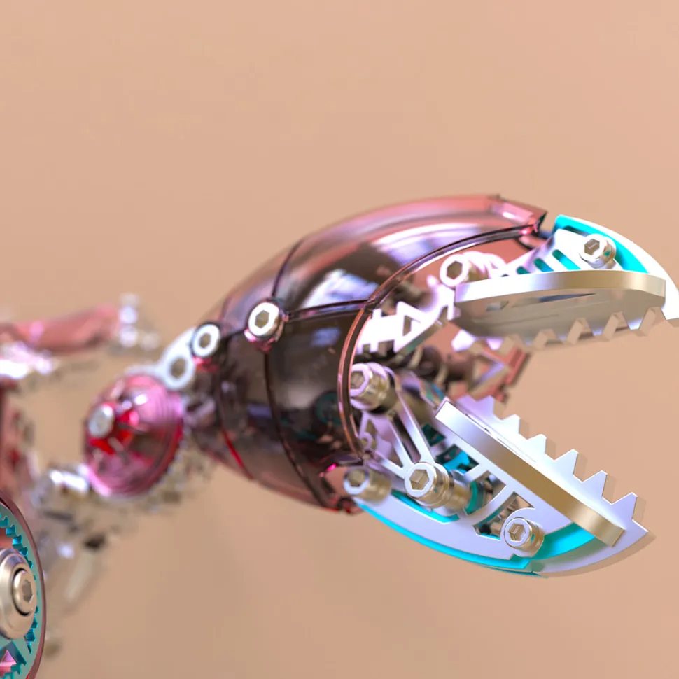 3D Metal Mechanical Crab Assembly Model Kit-666PCS