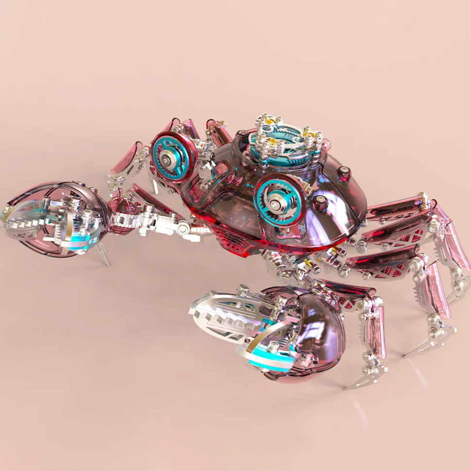 3D Metal Mechanical Crab Assembly Model Kit-666PCS