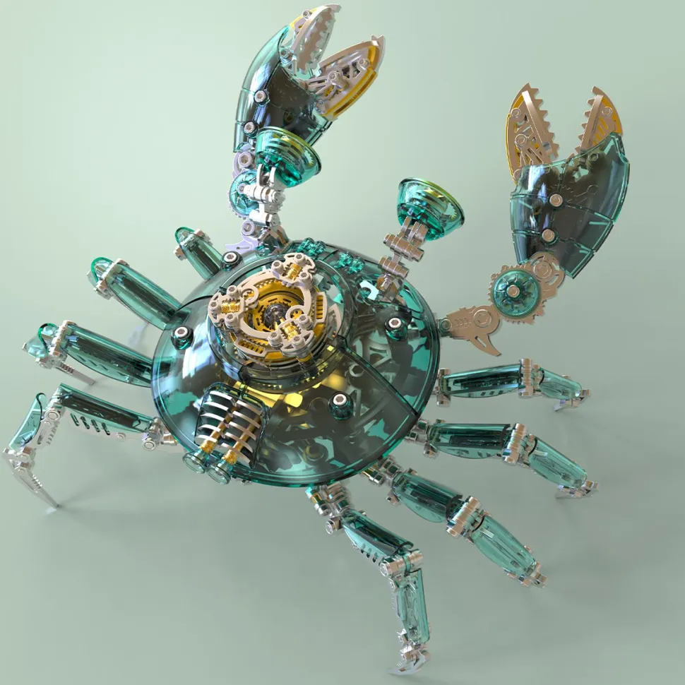 3D Metal Mechanical Crab Assembly Model Kit-666PCS