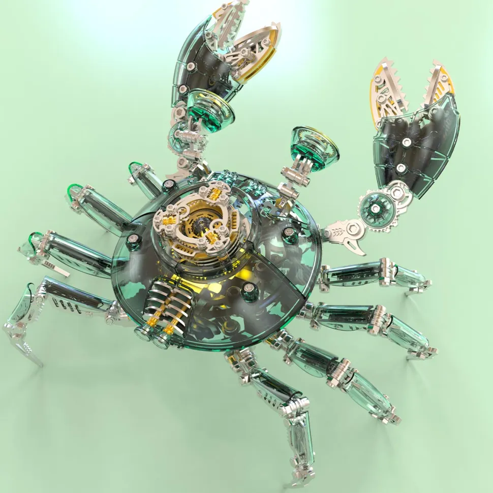3D Metal Mechanical Crab Assembly Model Kit-666PCS
