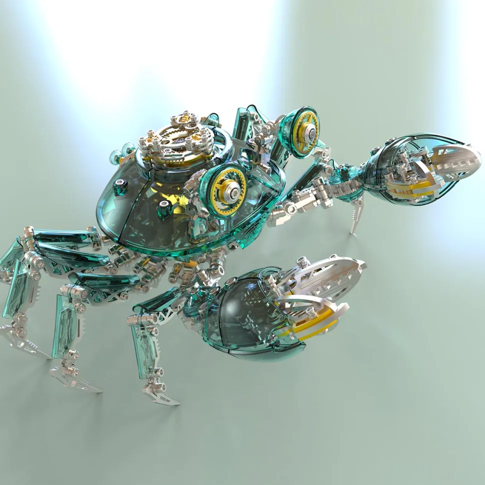 3D Metal Mechanical Crab Assembly Model Kit-666PCS