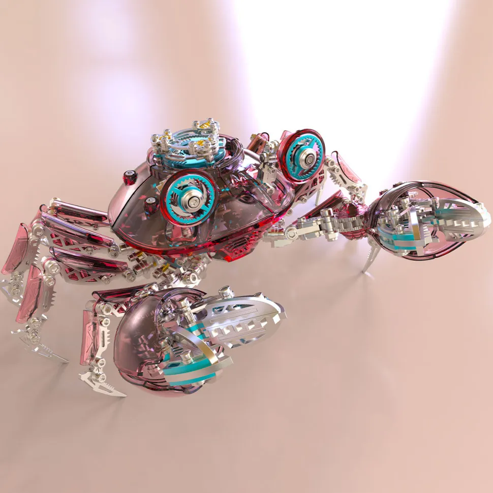 3D Metal Mechanical Crab Assembly Model Kit-666PCS