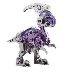 3D Metal Mechanical Dinosaur Model Kit DIY Parasaurolophus Assembly Model - 160PCS