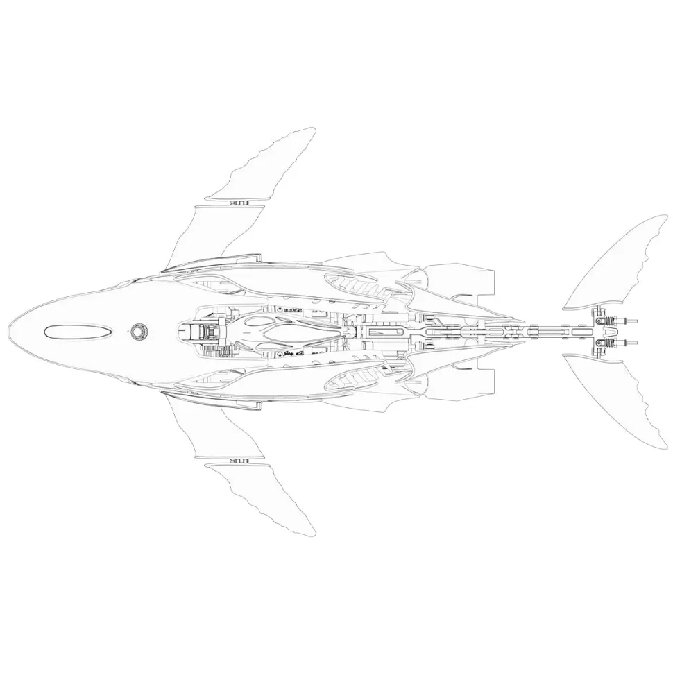 3D Metal Mechanical Humpback Whale Model Kit– DIY Marine Creature Assembly Puzzle Toy