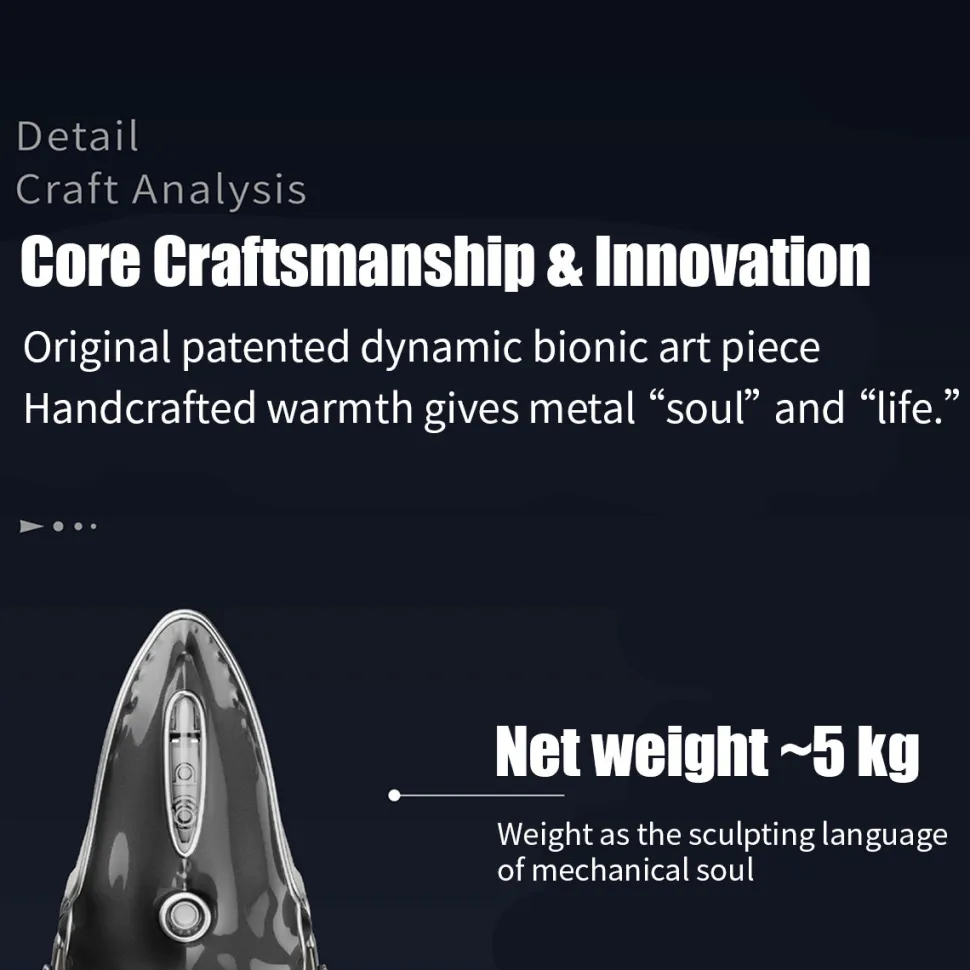 3D Metal Mechanical Humpback Whale Model Kit– DIY Marine Creature Assembly Puzzle Toy