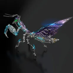 3D Metal Mechanical Mantis DIY Assembly Insect Model Kits Creative Ornaments-1000+PCS