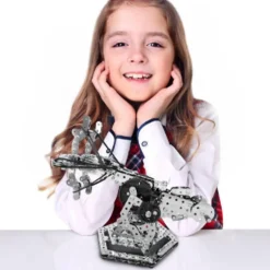 3D Metal Mechanical Puzzle Dragon Crossbow Model Assembly Kit for Kids, Teens, and Adults-812PCS