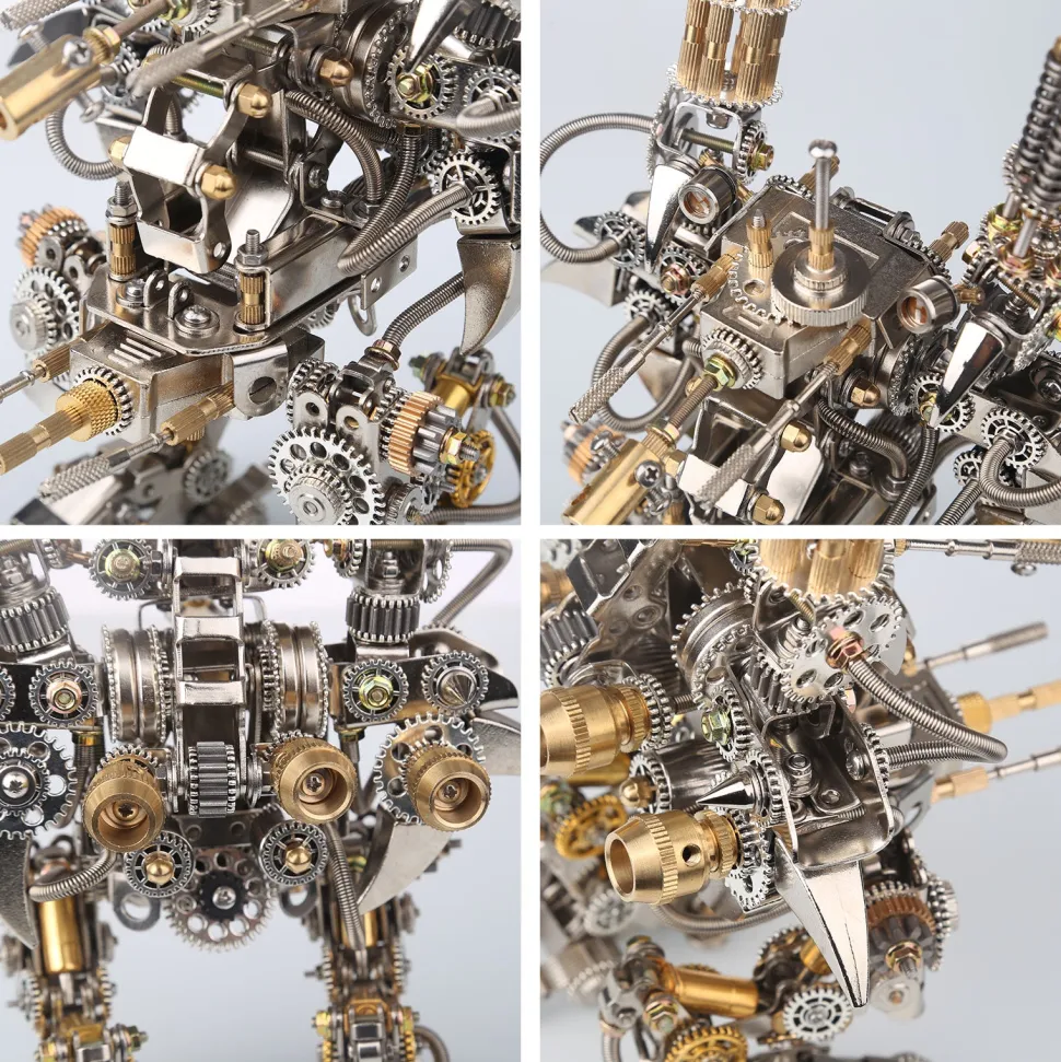 3D Metal Mechanical Puzzle Magnetic Mecha DIY Assembly Model Kit for Kids, Teens, and Adults