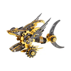 3D Metal Mechanical Sawtooth Shark Assembly Model Kit