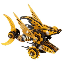 3D Metal Mechanical Sawtooth Shark Assembly Model Kit
