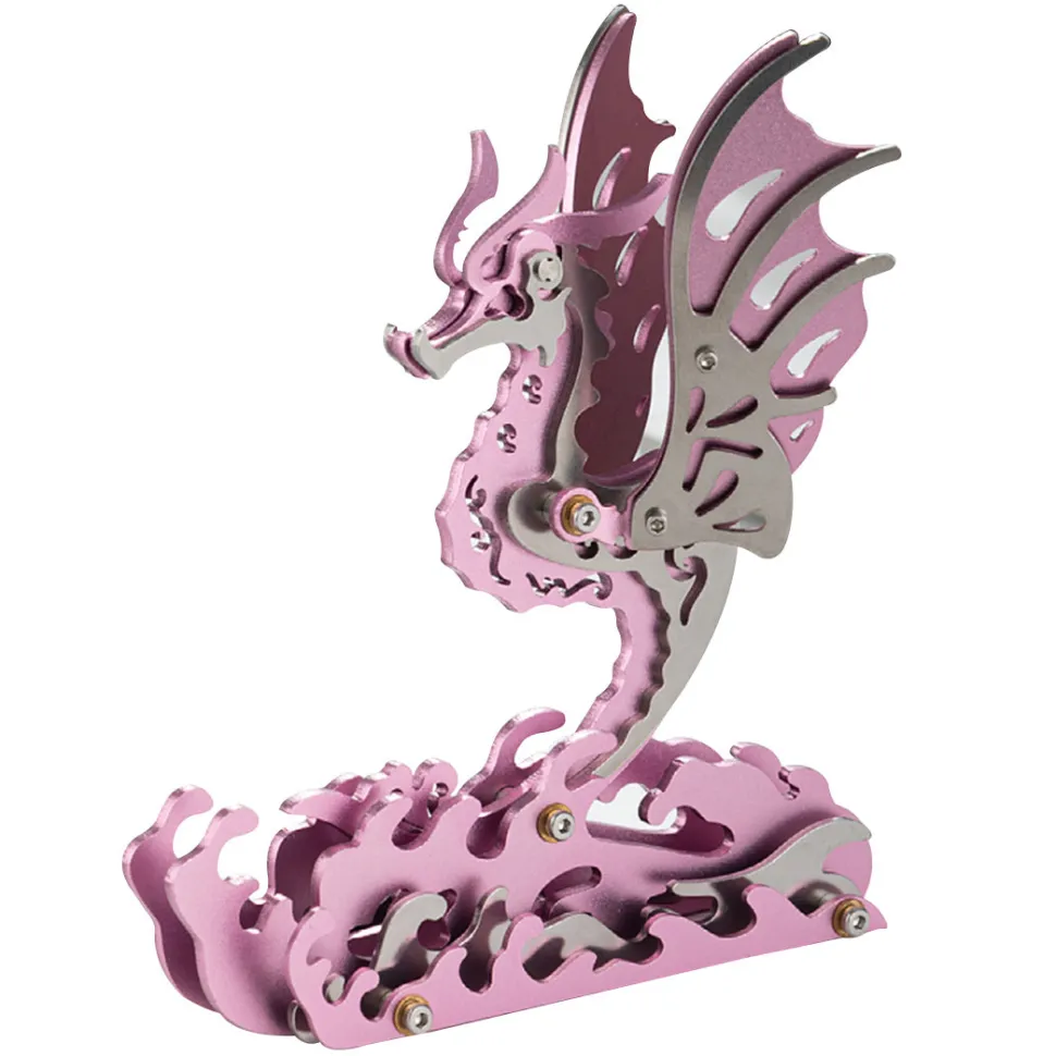 3D Metal Mechanical Seahorse Puzzle Assembly Model Kit
