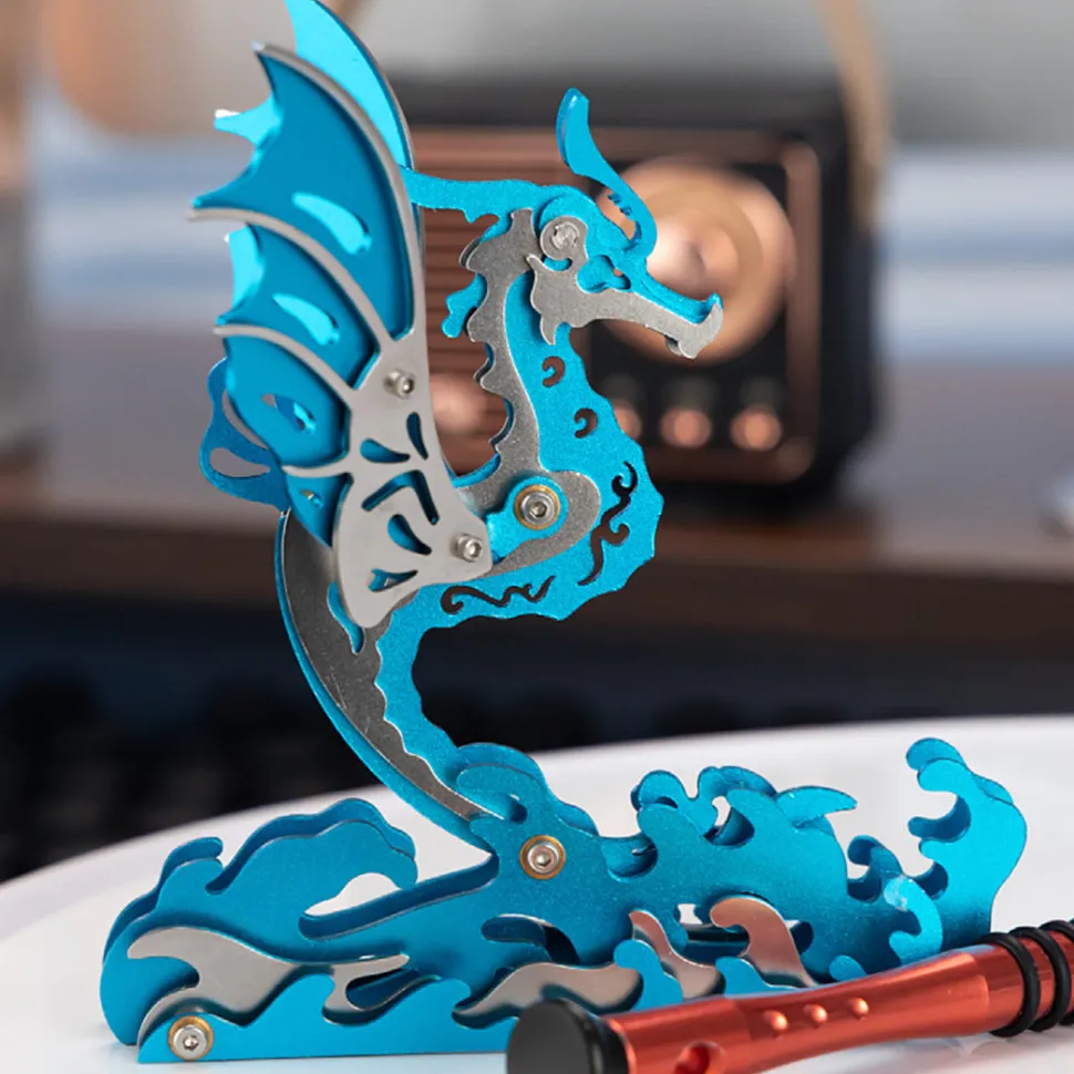 3D Metal Mechanical Seahorse Puzzle Assembly Model Kit