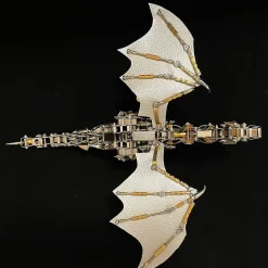 3D Metal Mechanical Steampunk Fly Dragon Crafts DIY Assembly Model Kit Art Device-600PCS+